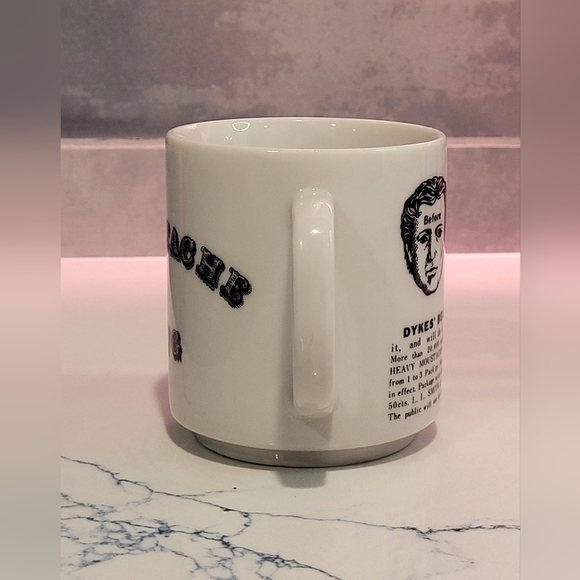 Porcelain Vintage Mustache Mug, Made Japan - Picture 6 of 10